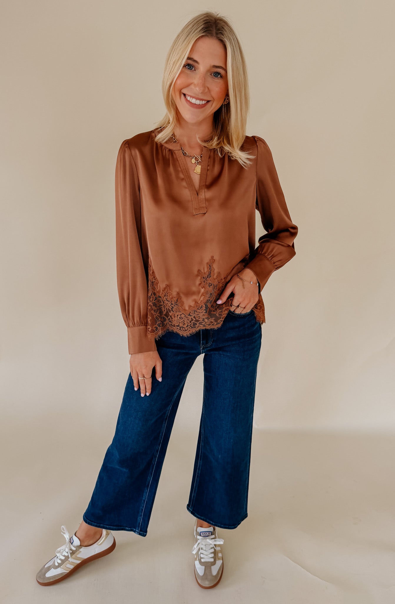 THE LACEY LACE BLOUSE