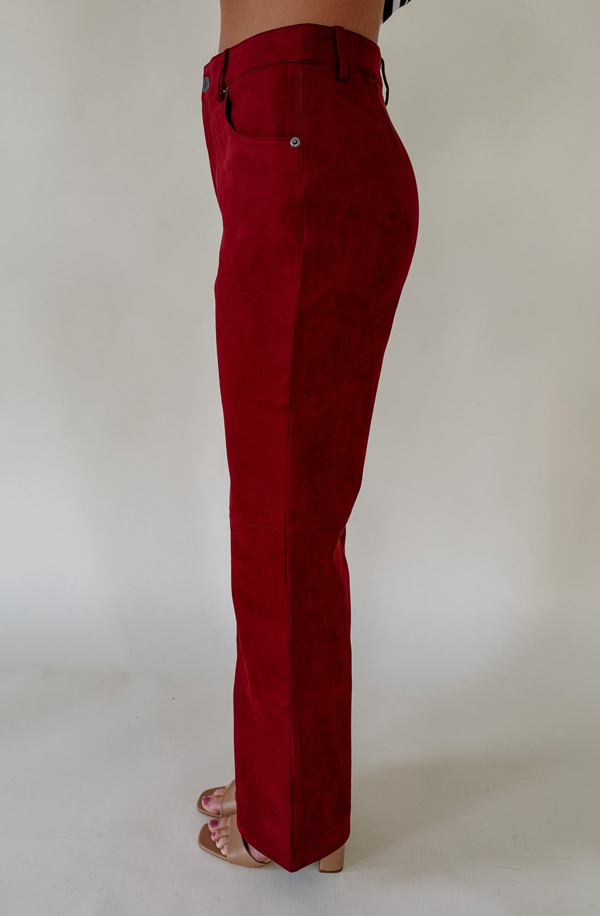 LUCY PARIS VEA FAUX SUEDE PANT