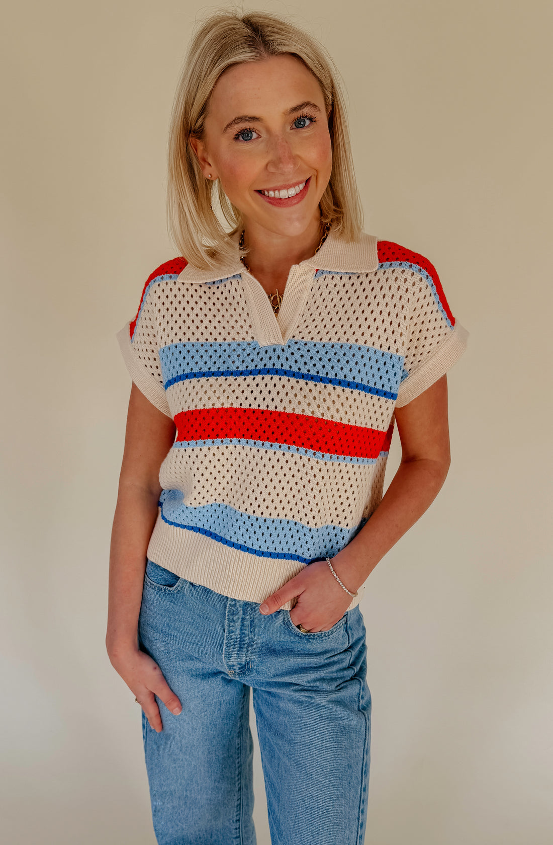 SPARKS FLY OPEN KNIT SWEATER