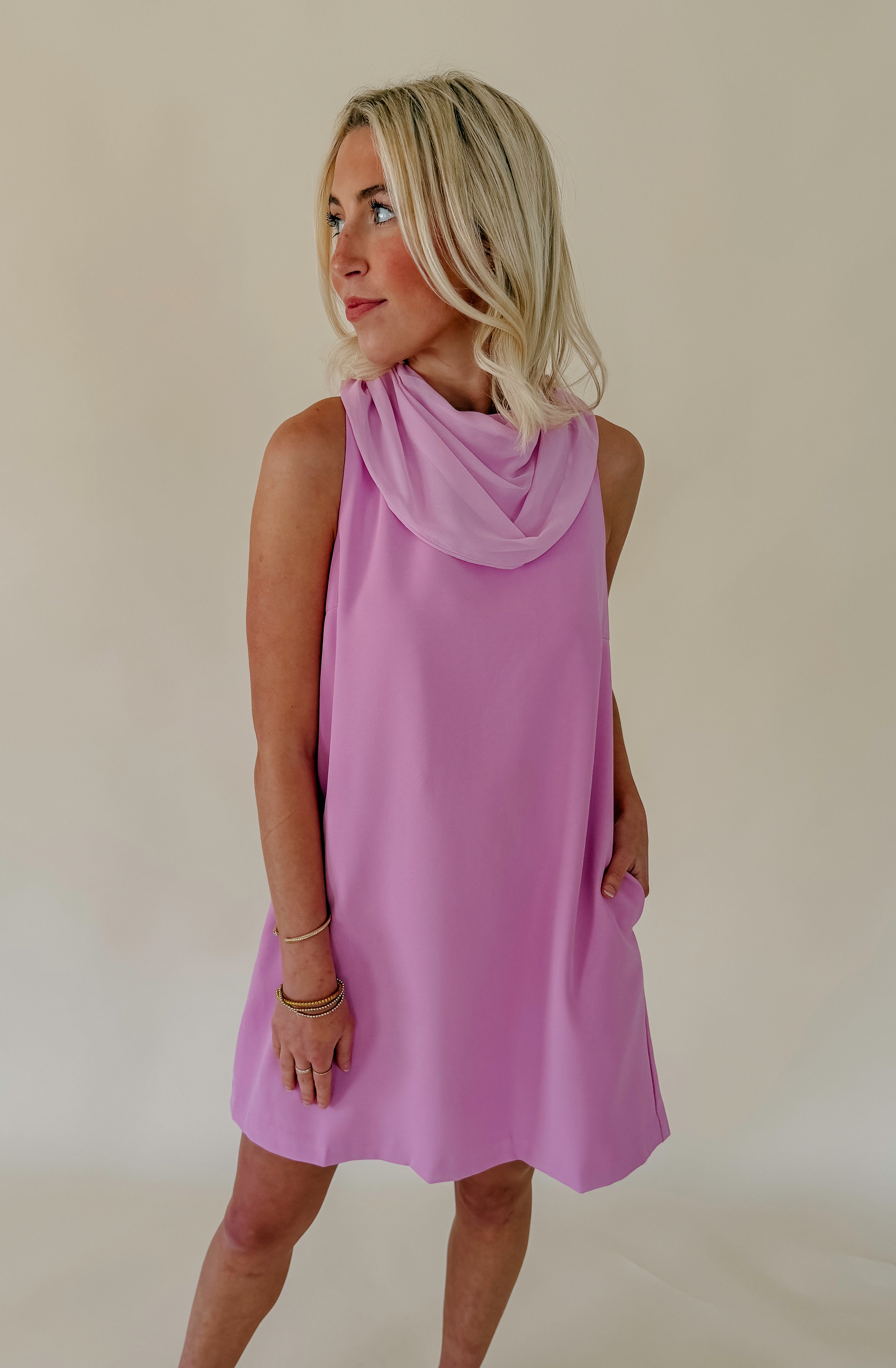 LOVE ON TOP HIGH NECK MINI DRESS