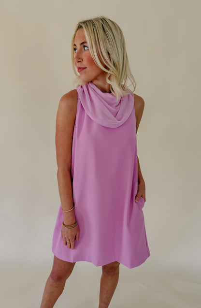 LOVE ON TOP HIGH NECK MINI DRESS
