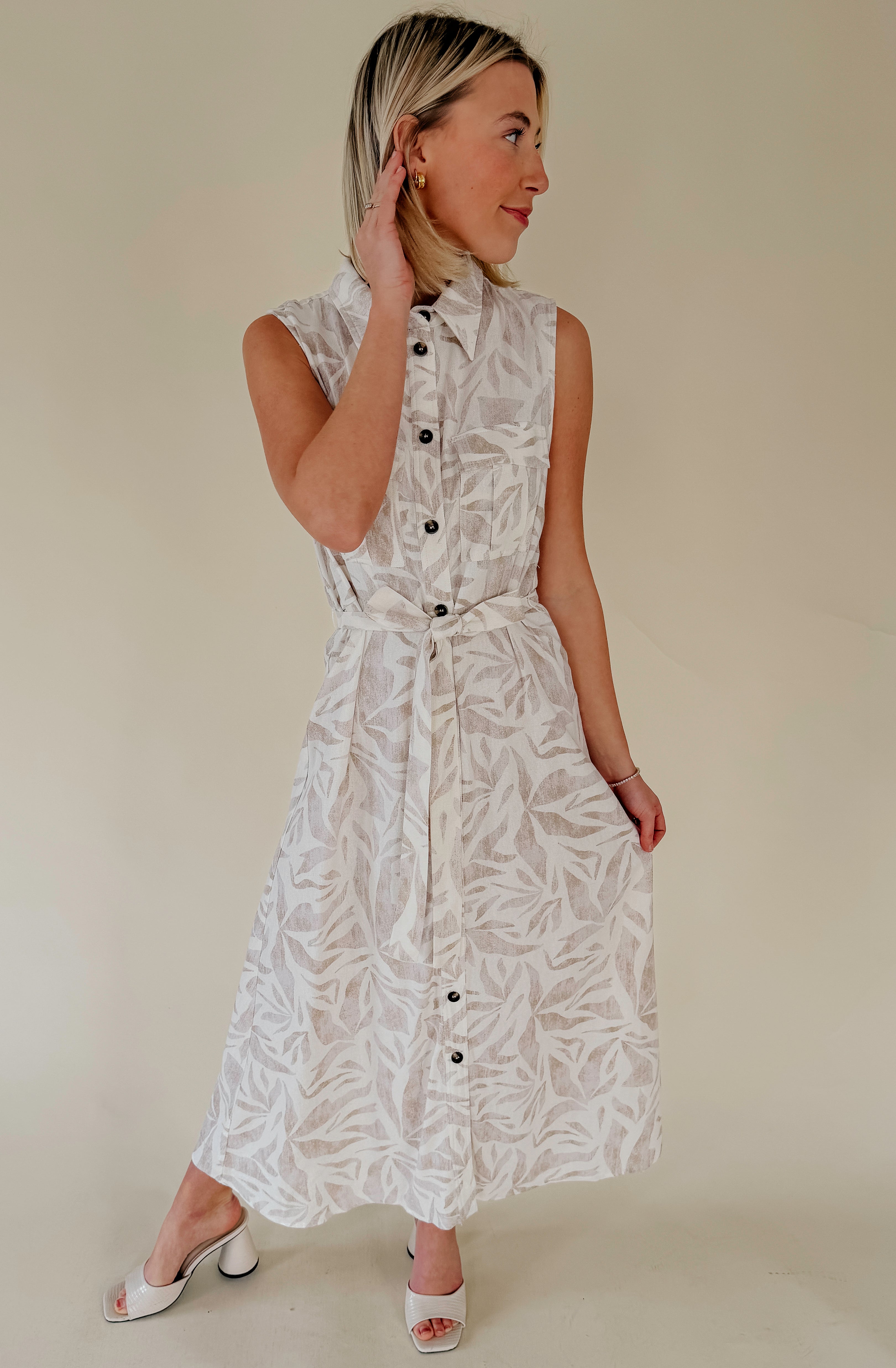 COAST TO COAST BUTTONED MIDI