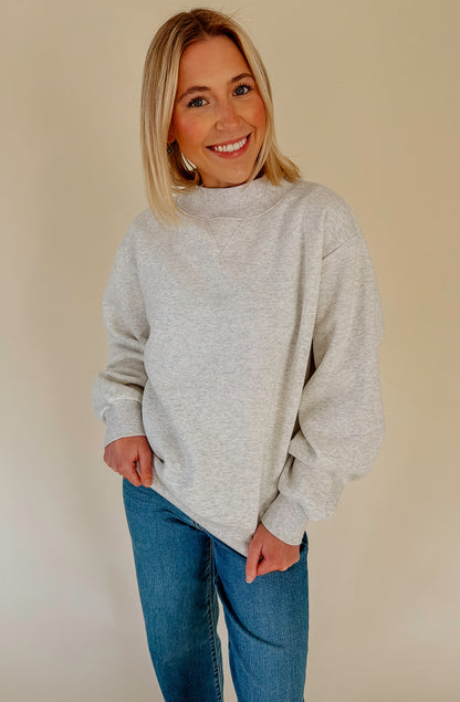 THE PARKER MOCK NECK SWEATSHIRT