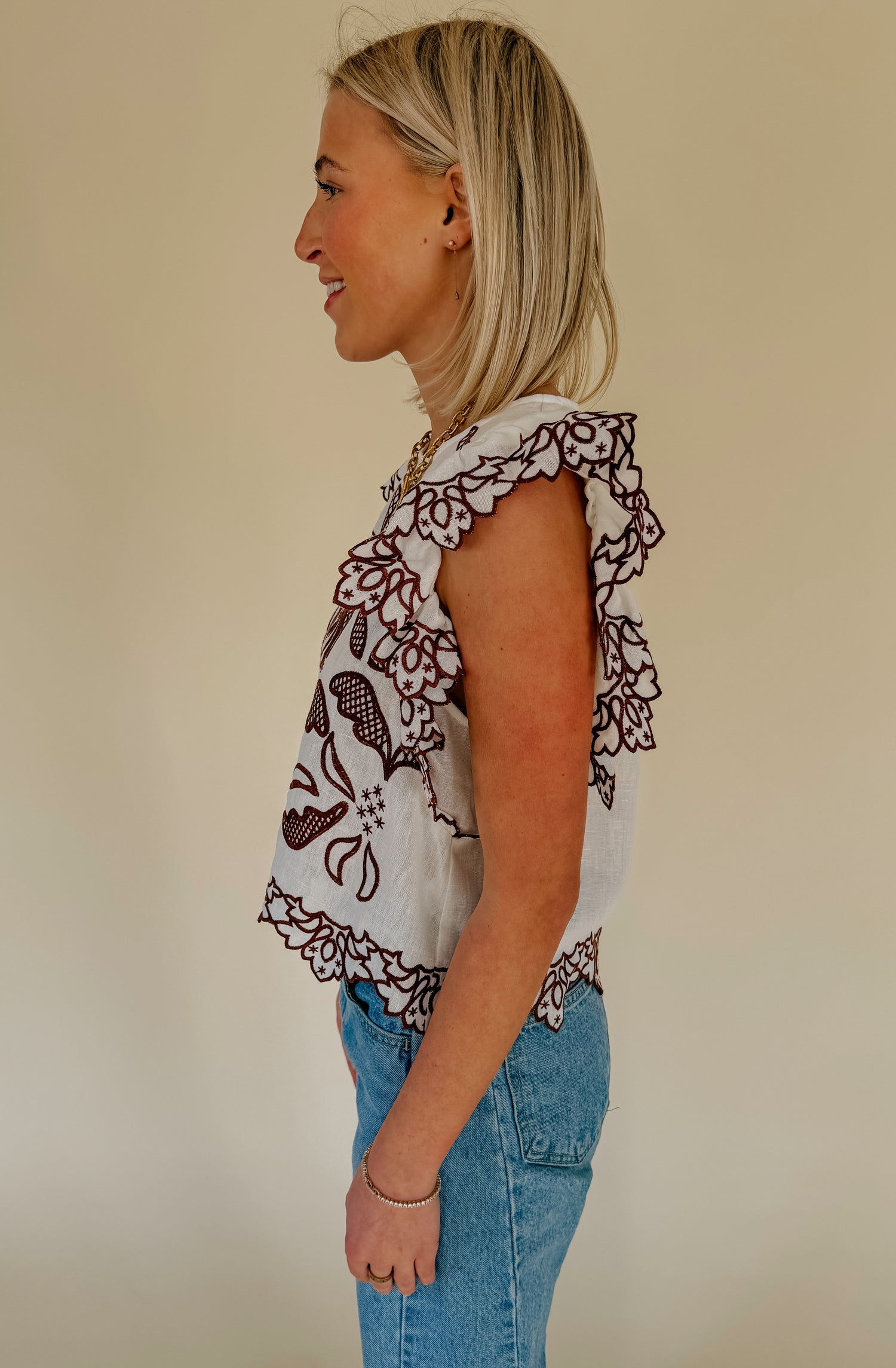THE HAVEN EMBROIDERED BLOUSE