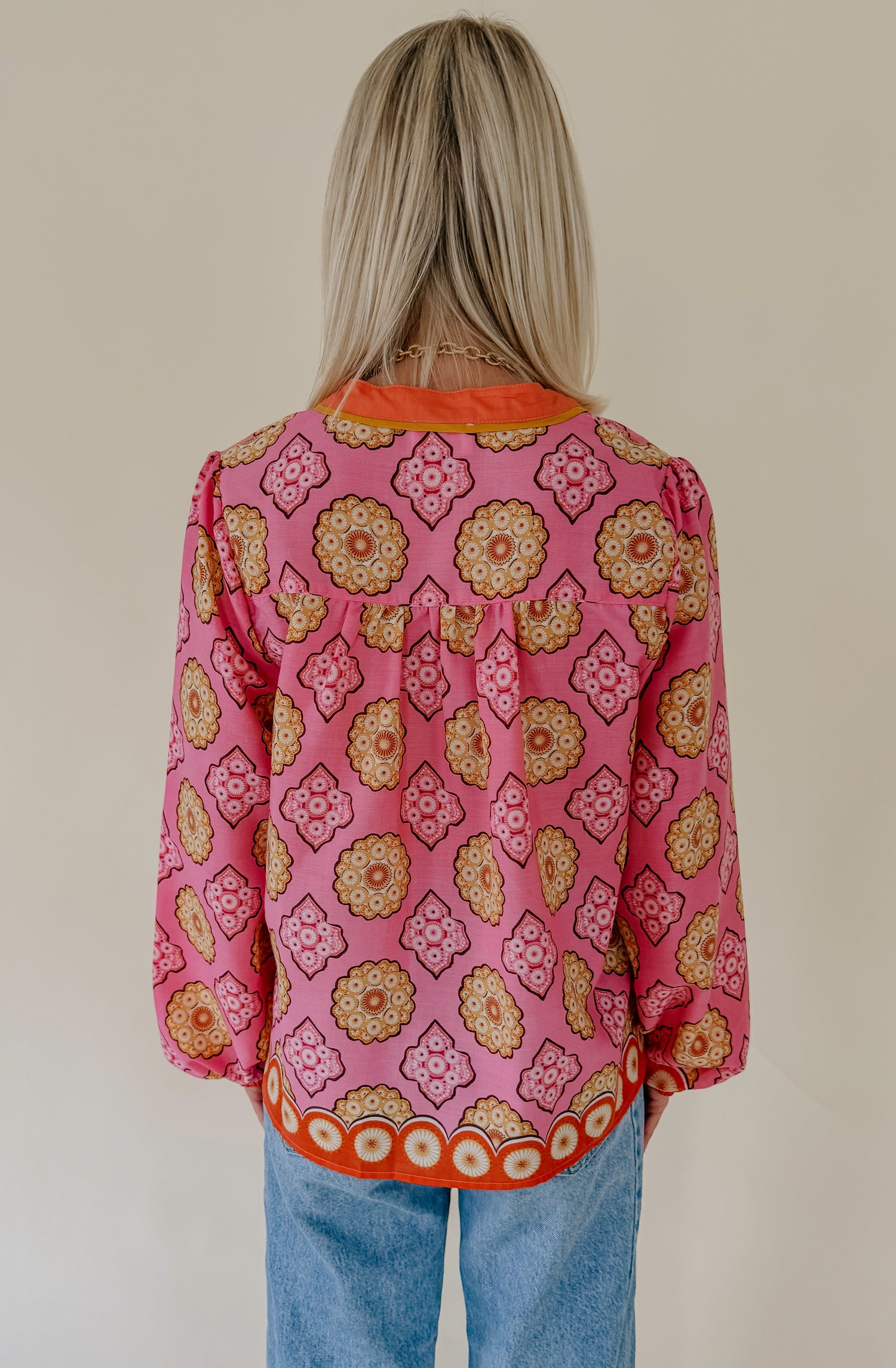 THE MARGEAUX PRINTED BLOUSE