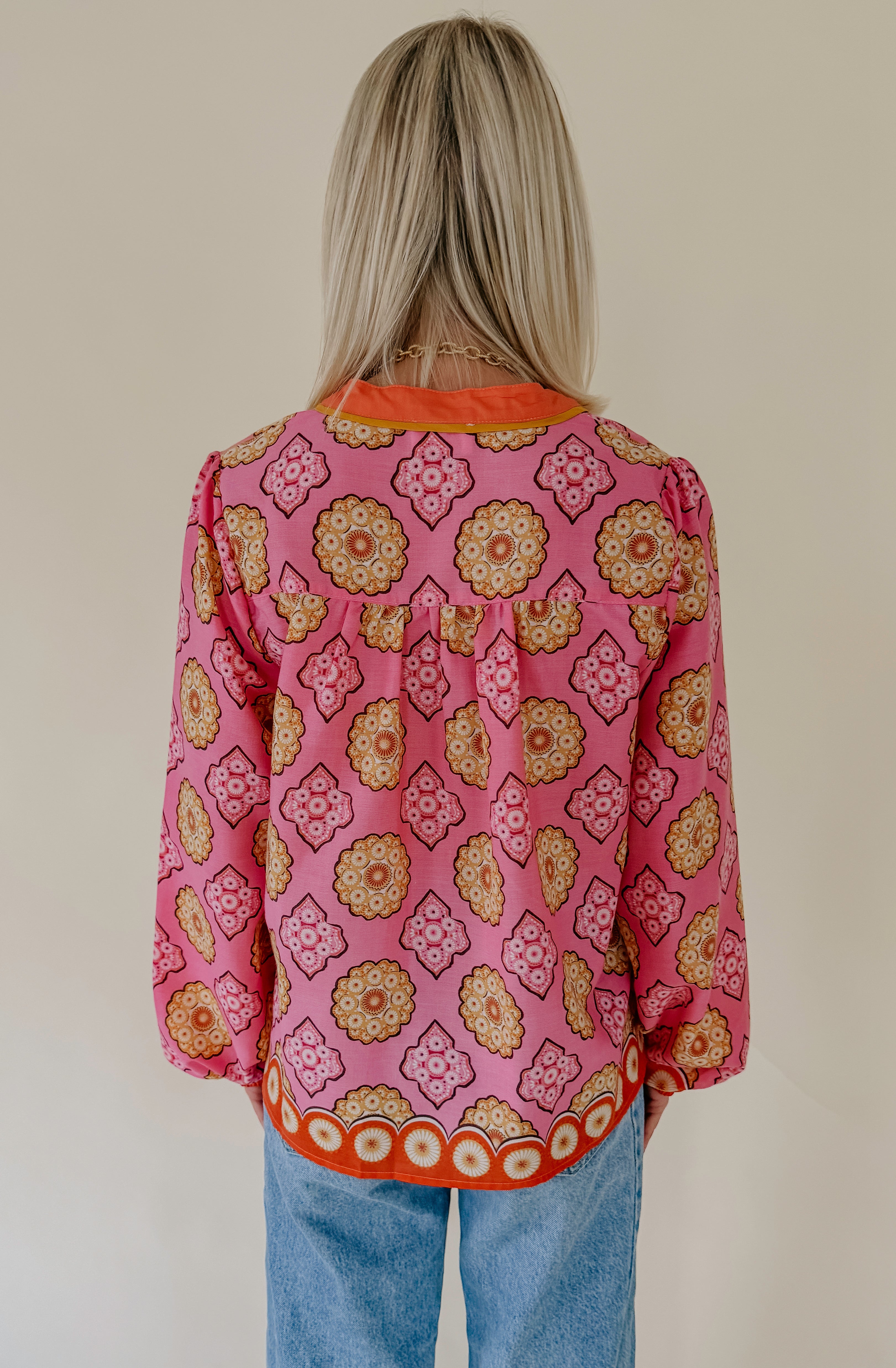 THE MARGEAUX PRINTED BLOUSE