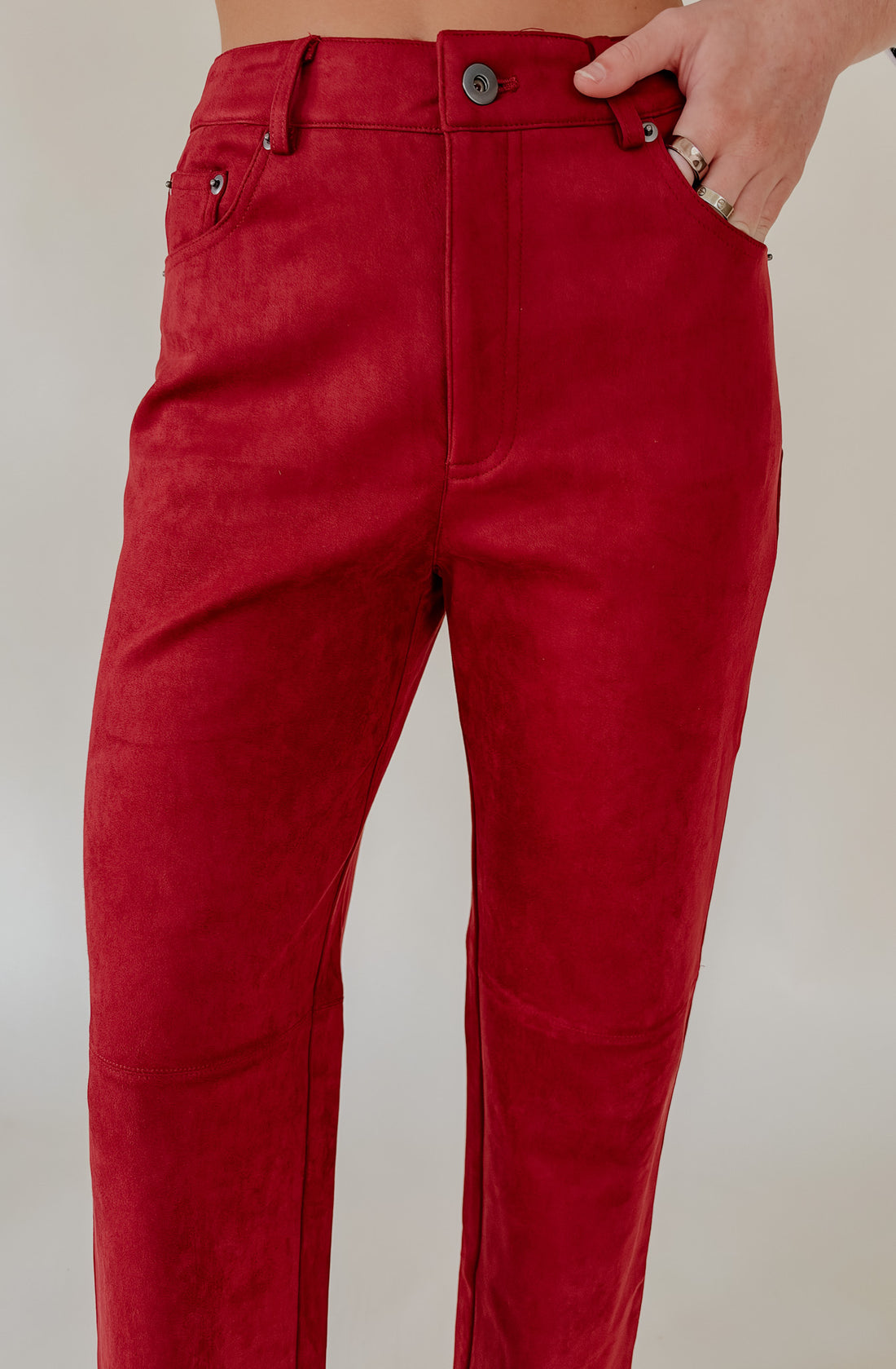 LUCY PARIS VEA FAUX SUEDE PANT