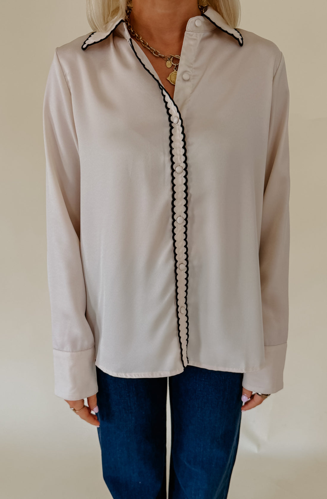 NIGHT CAP BUTTONED BLOUSE