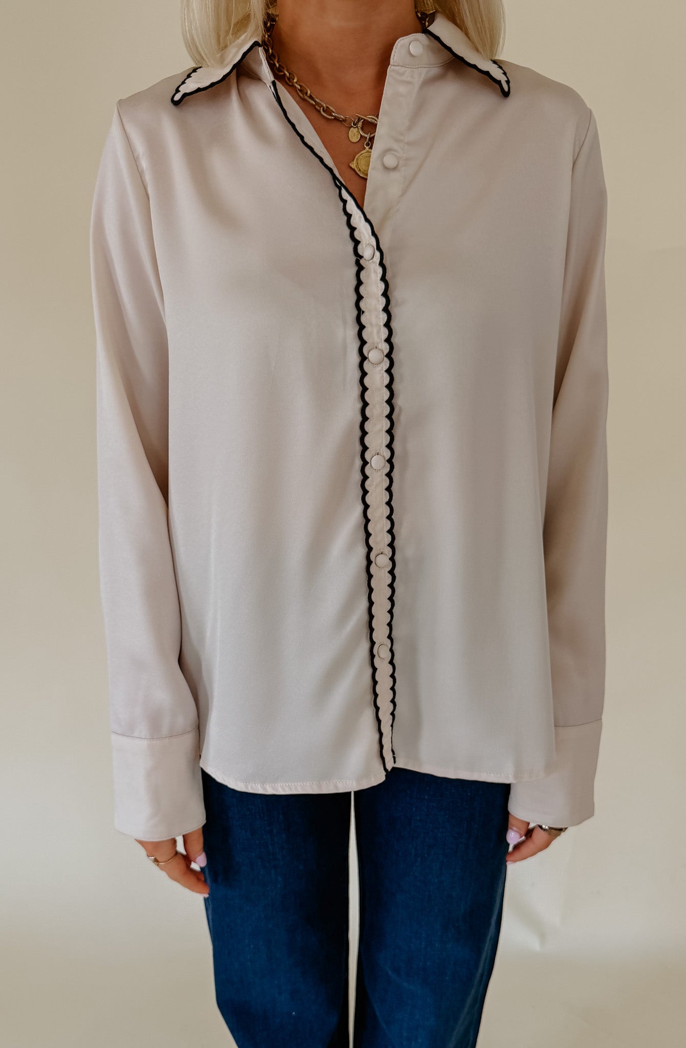 NIGHT CAP BUTTONED BLOUSE