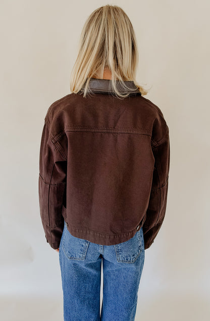 Z SUPPLY REY CROPPED CHORE JACKET