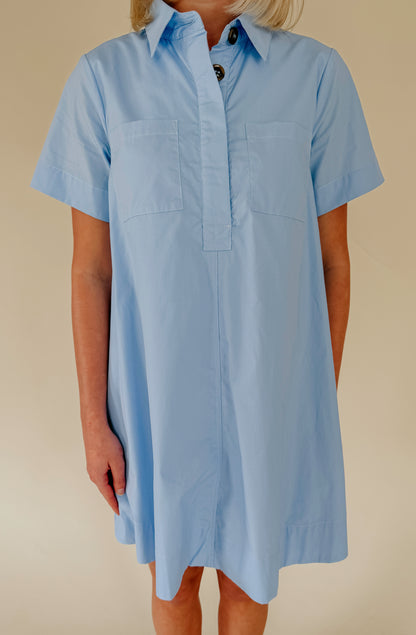 THE ELLA BUTTONED SHIFT DRESS