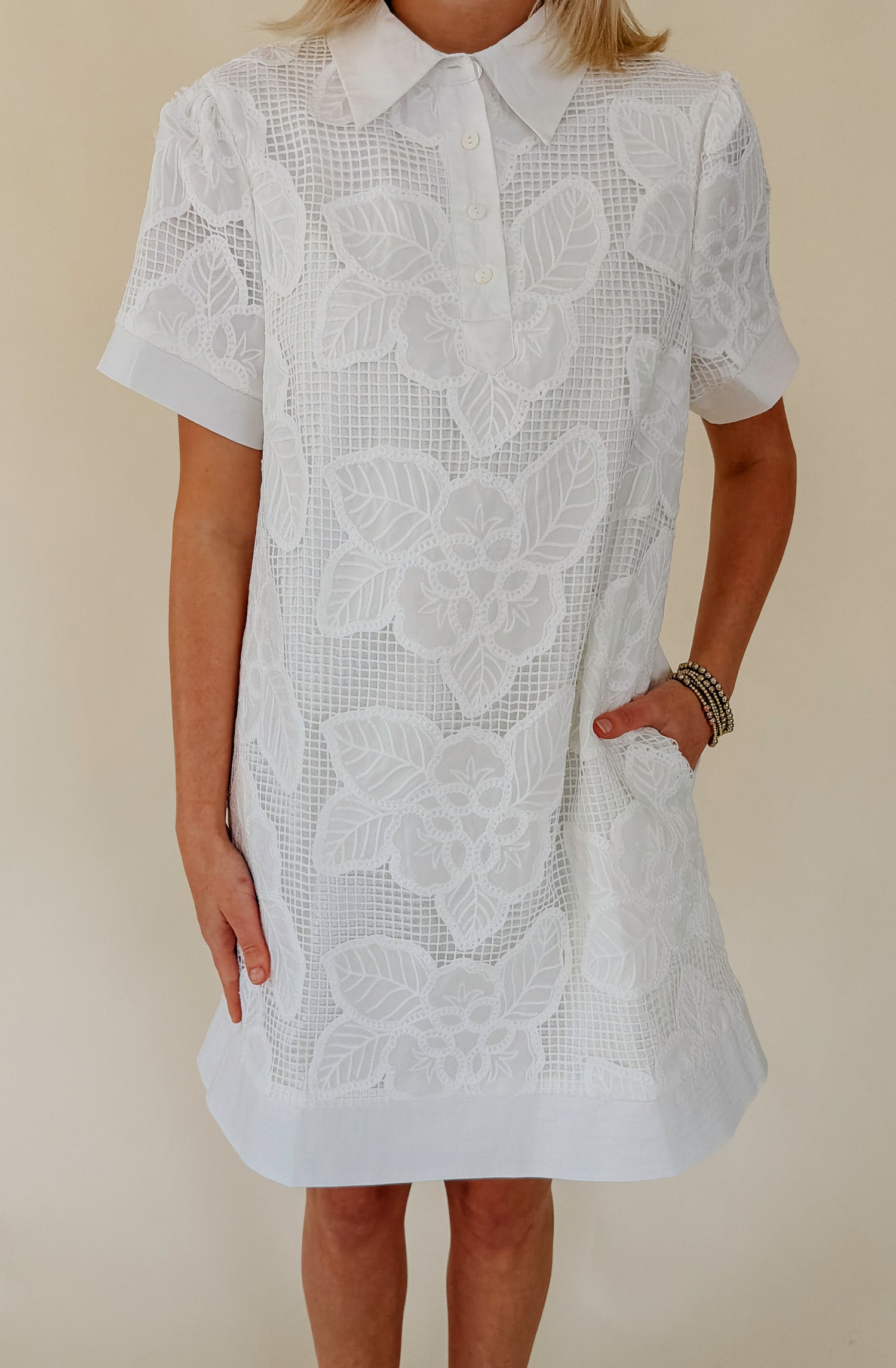 CALLS ME BACK SHIFT MINI DRESS