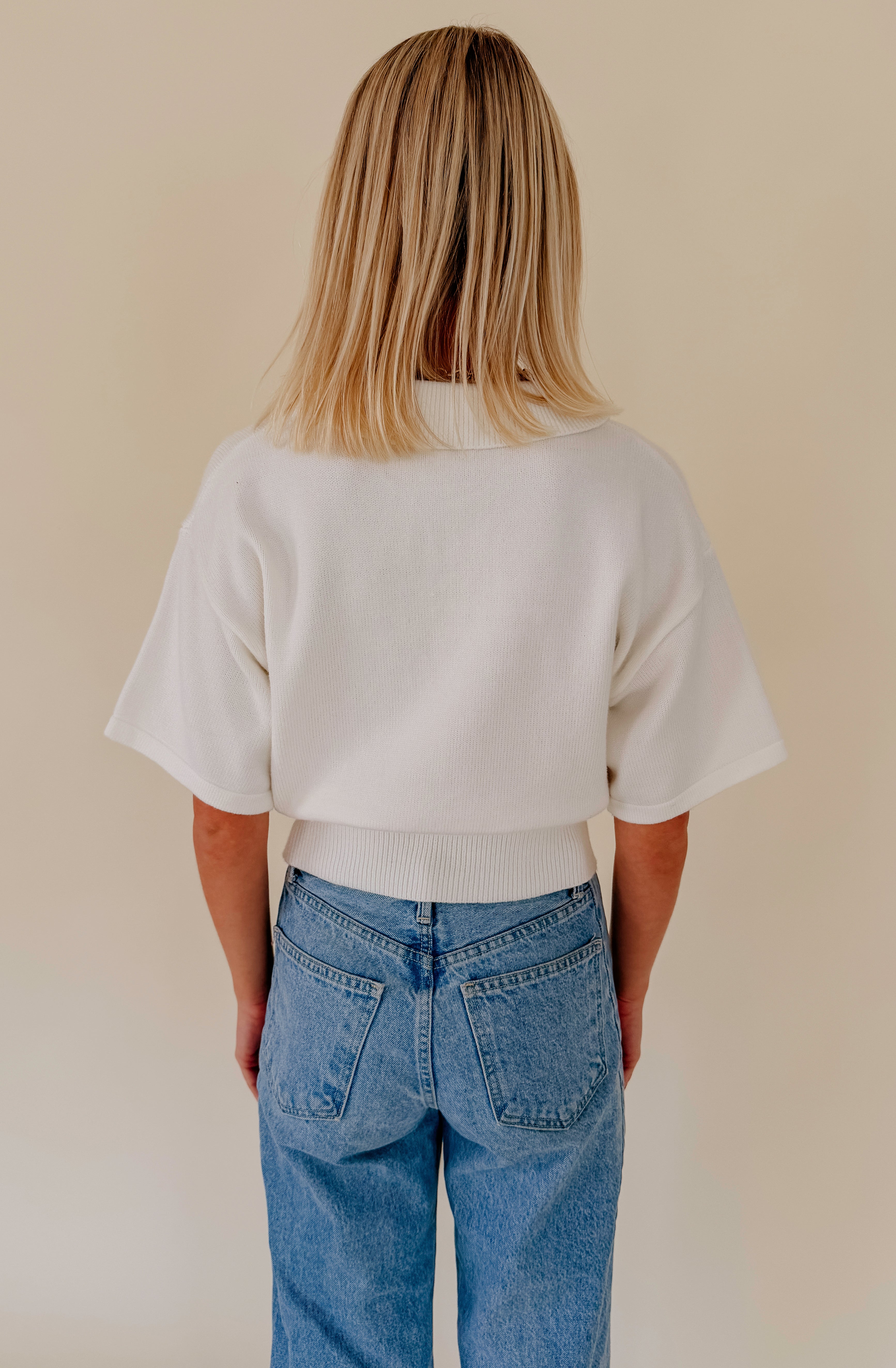 THE FAVORITE LIGHT KNIT POLO SWEATER