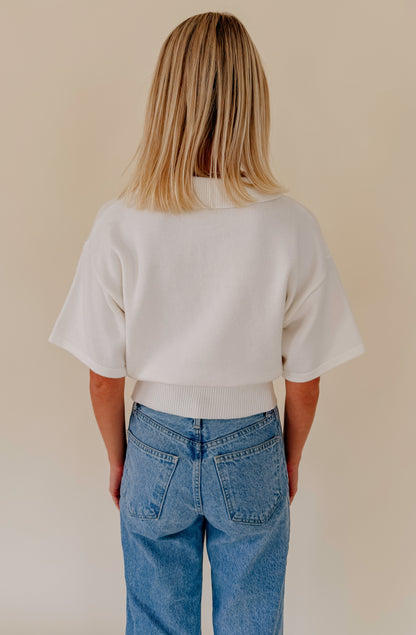 THE FAVORITE LIGHT KNIT POLO SWEATER