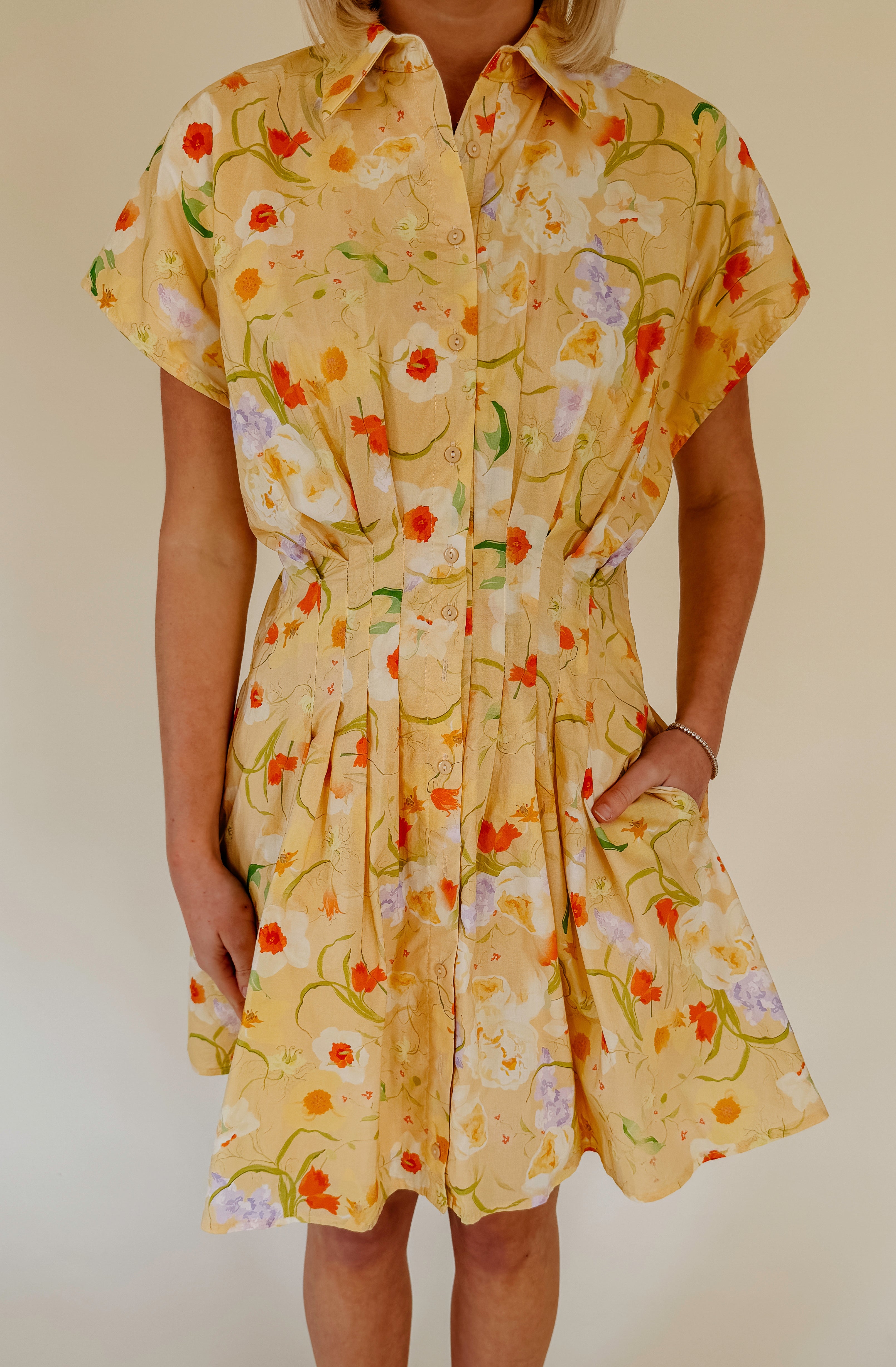 BRIGHTEN YOUR DAY MINI DRESS