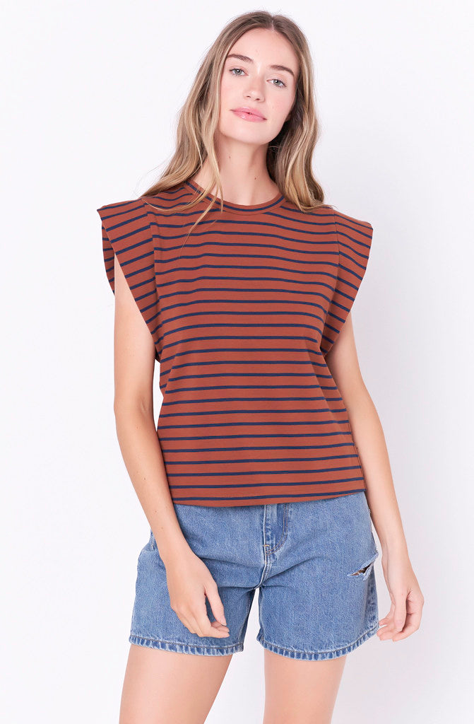 THE CLAIRE STRIPED TOP