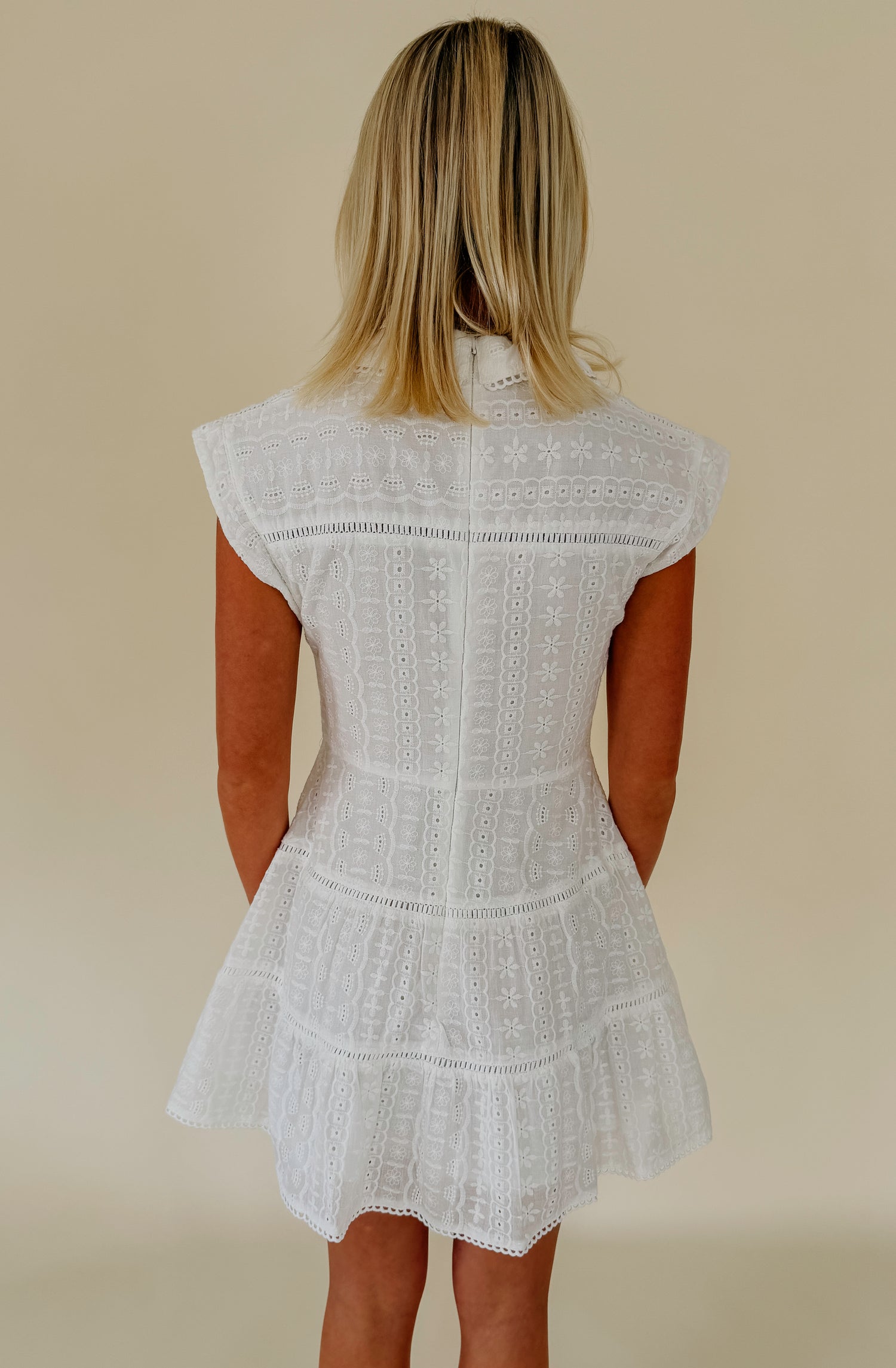 THE EMERSON EYELET MINI DRESS