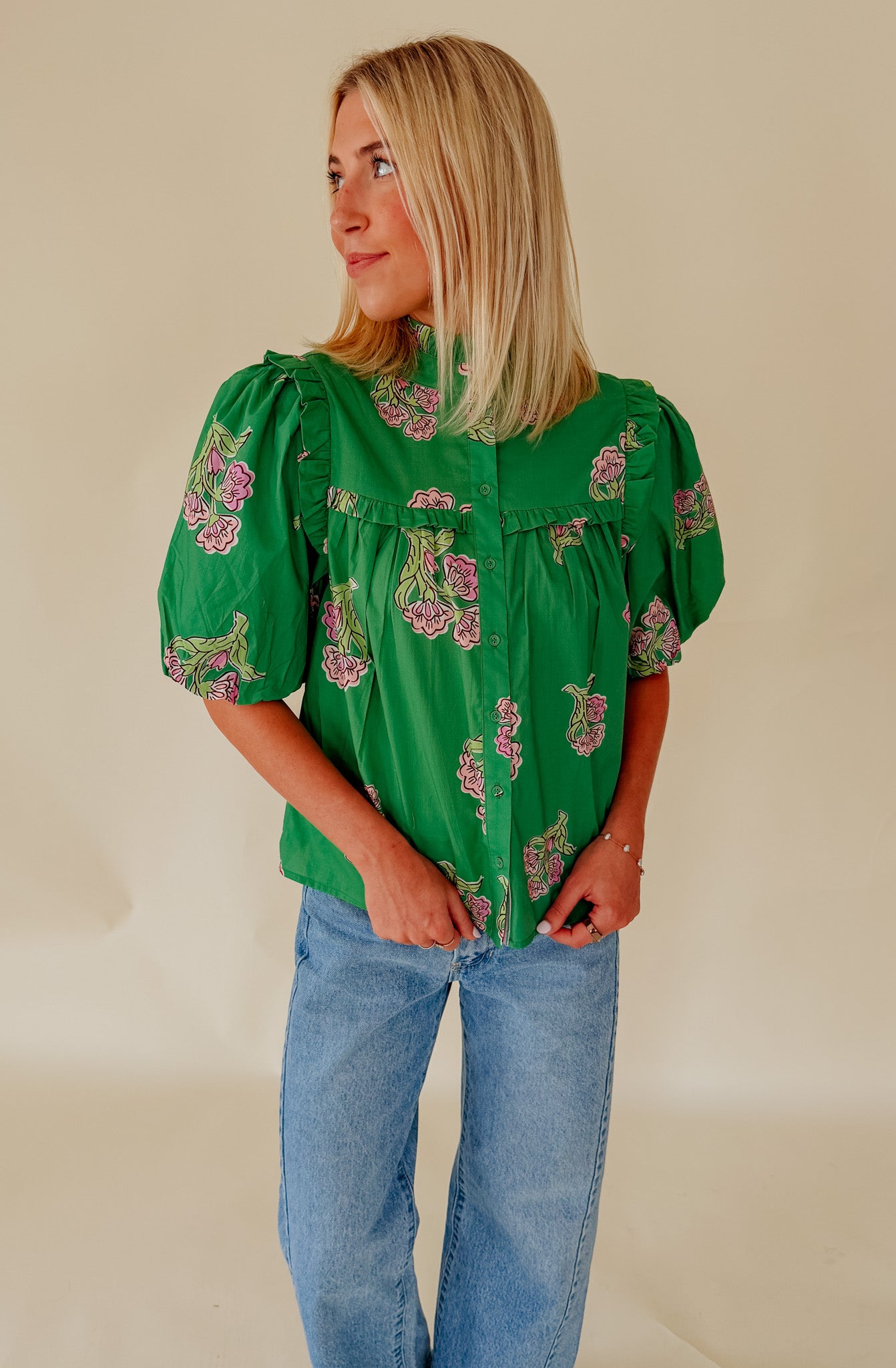 THE CAROLINE FLORAL BLOUSE