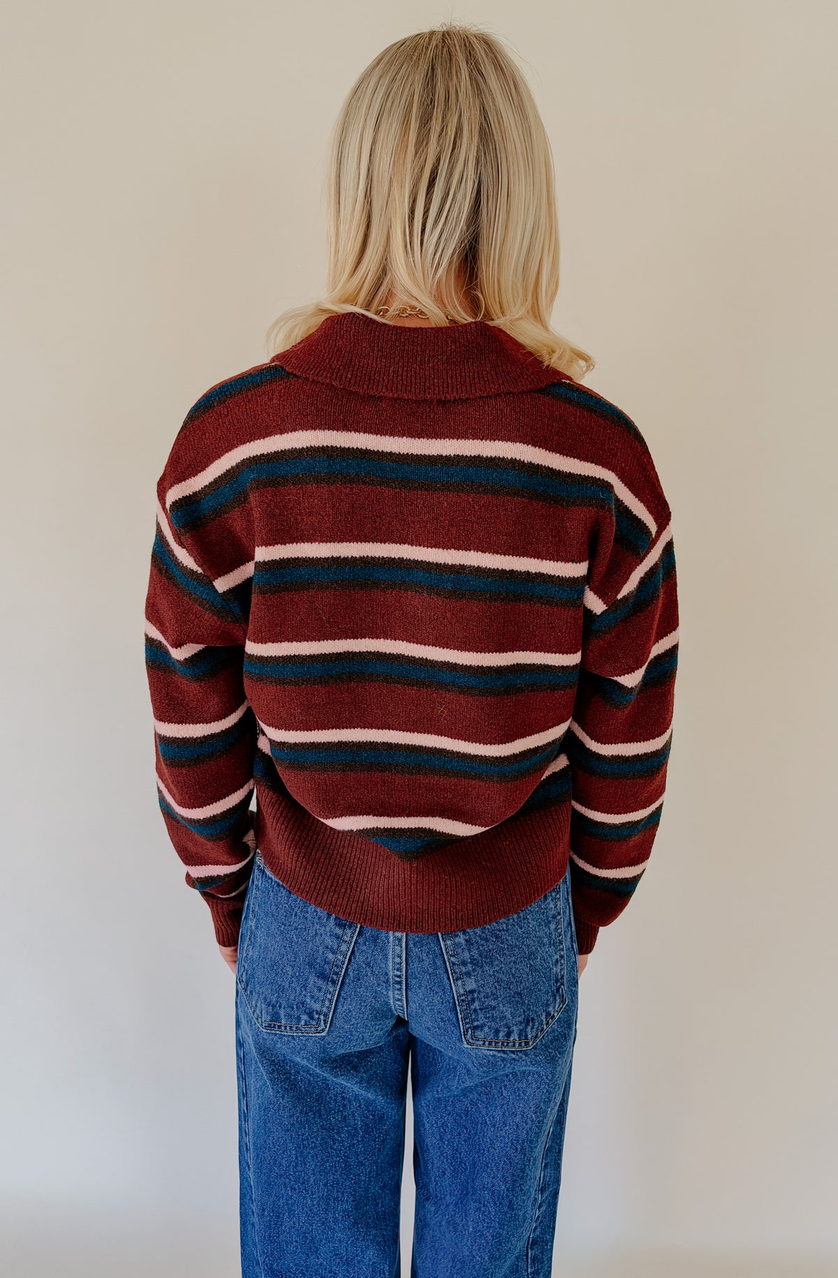 DAZE LYRIC COLLARED PULLOVER SWEATER