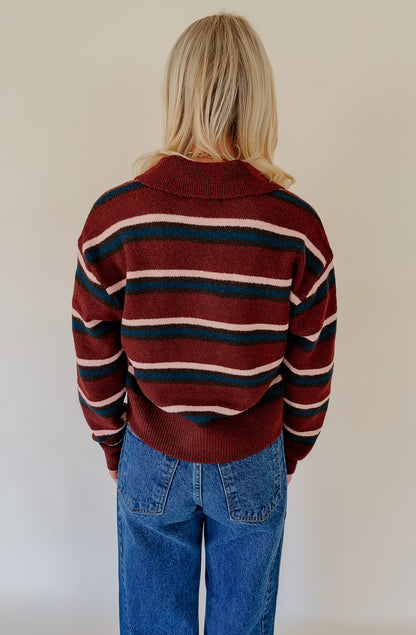 DAZE LYRIC COLLARED PULLOVER SWEATER