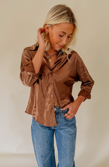 GOLD RUSH BUTTONED BLOUSE