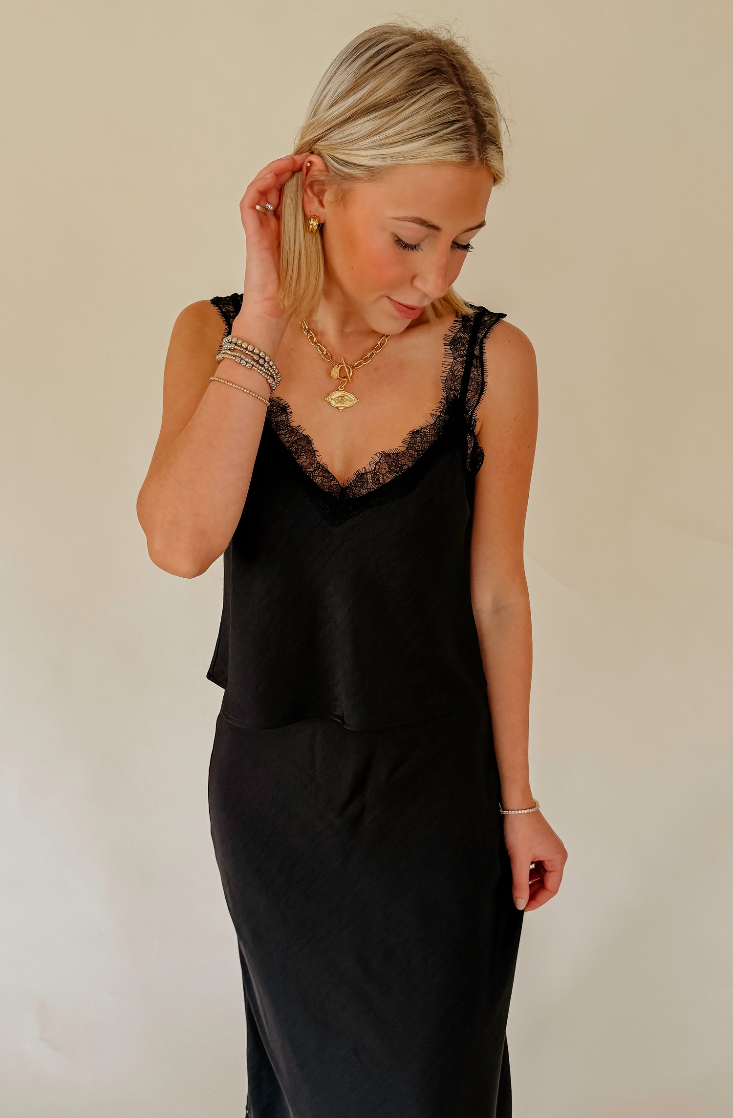 Z SUPPLY UMA LACE SATIN CAMI