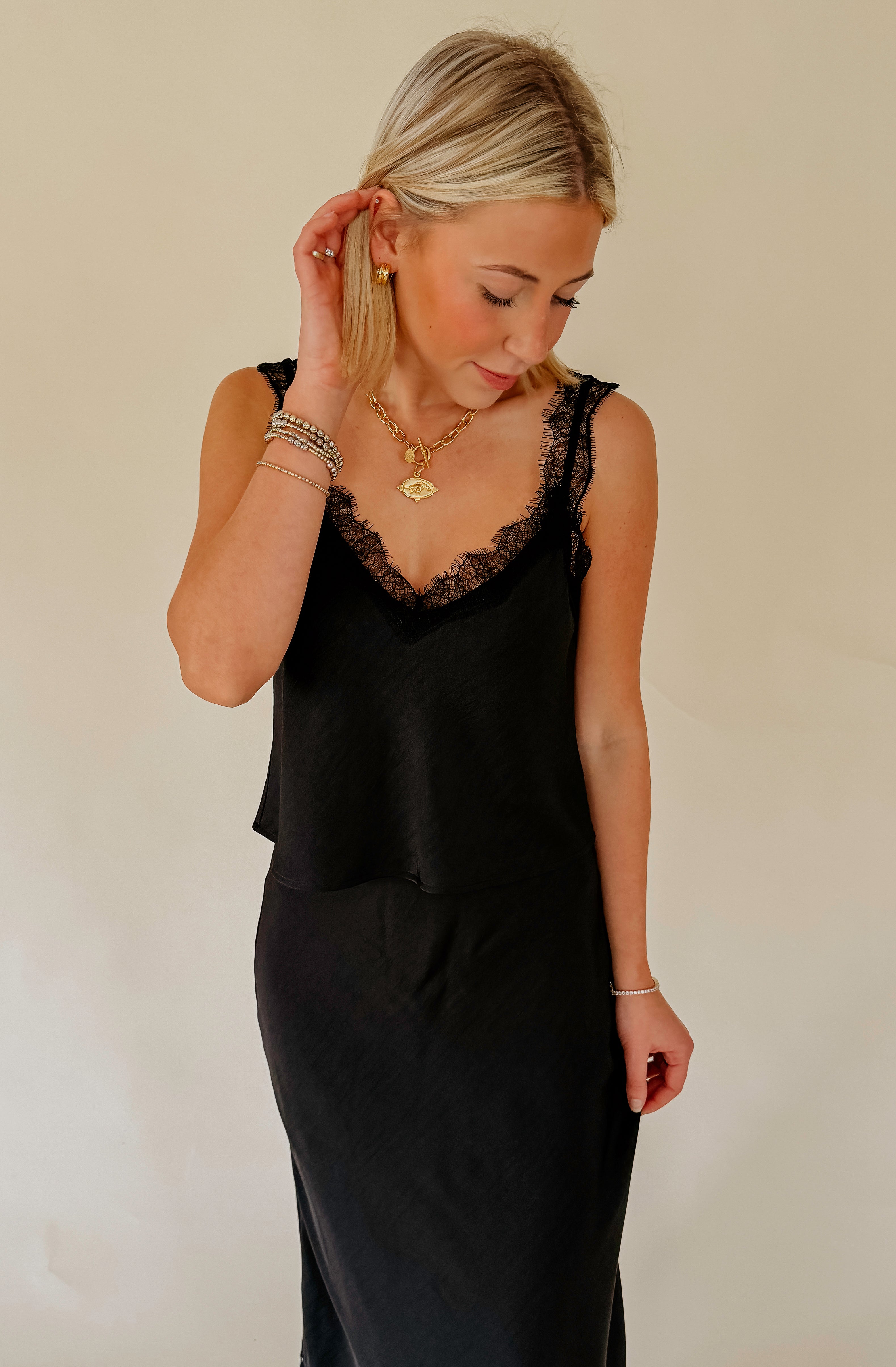 Z SUPPLY UMA LACE SATIN CAMI