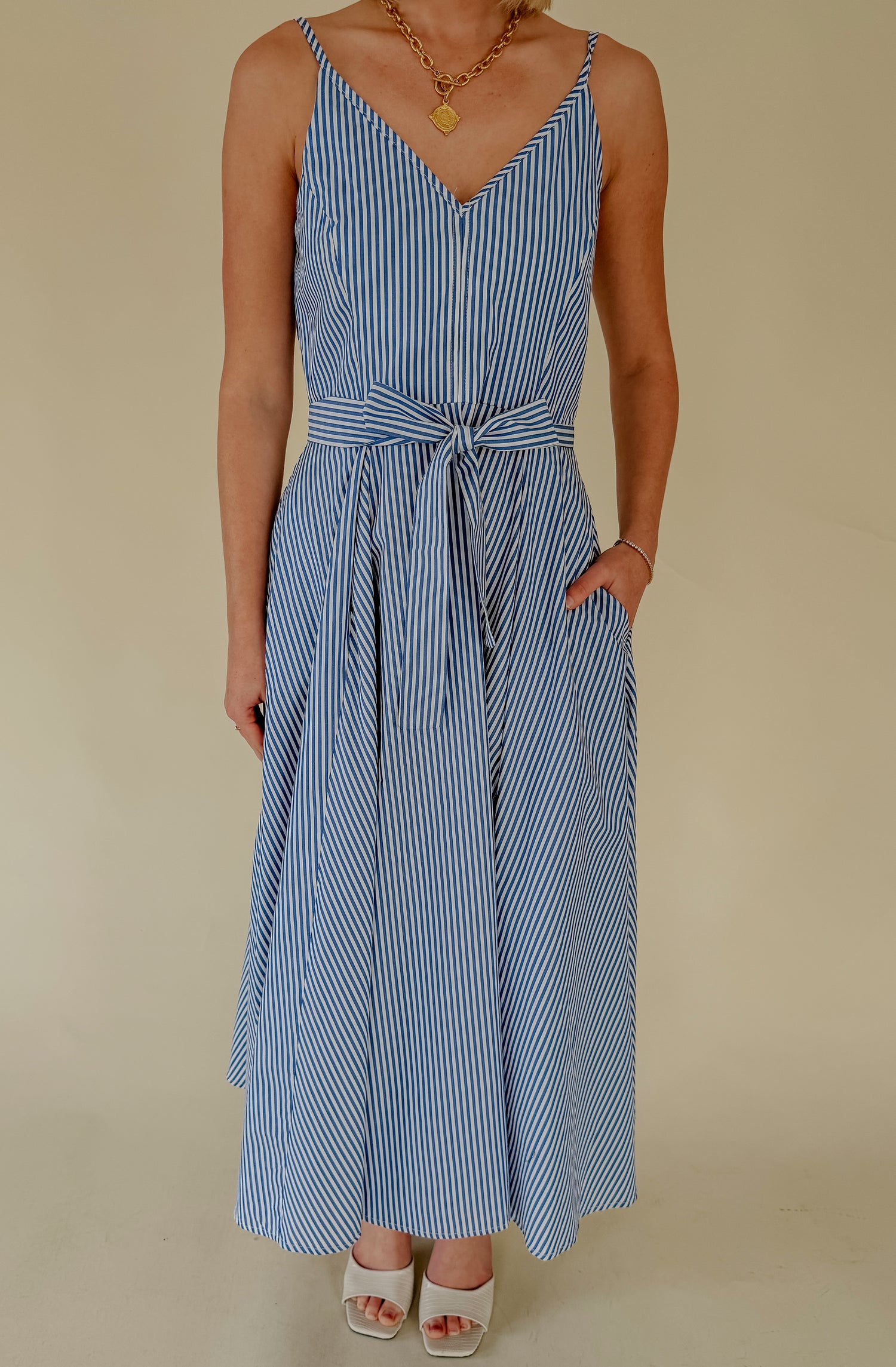 OFF THE GRID MIDI DRESS