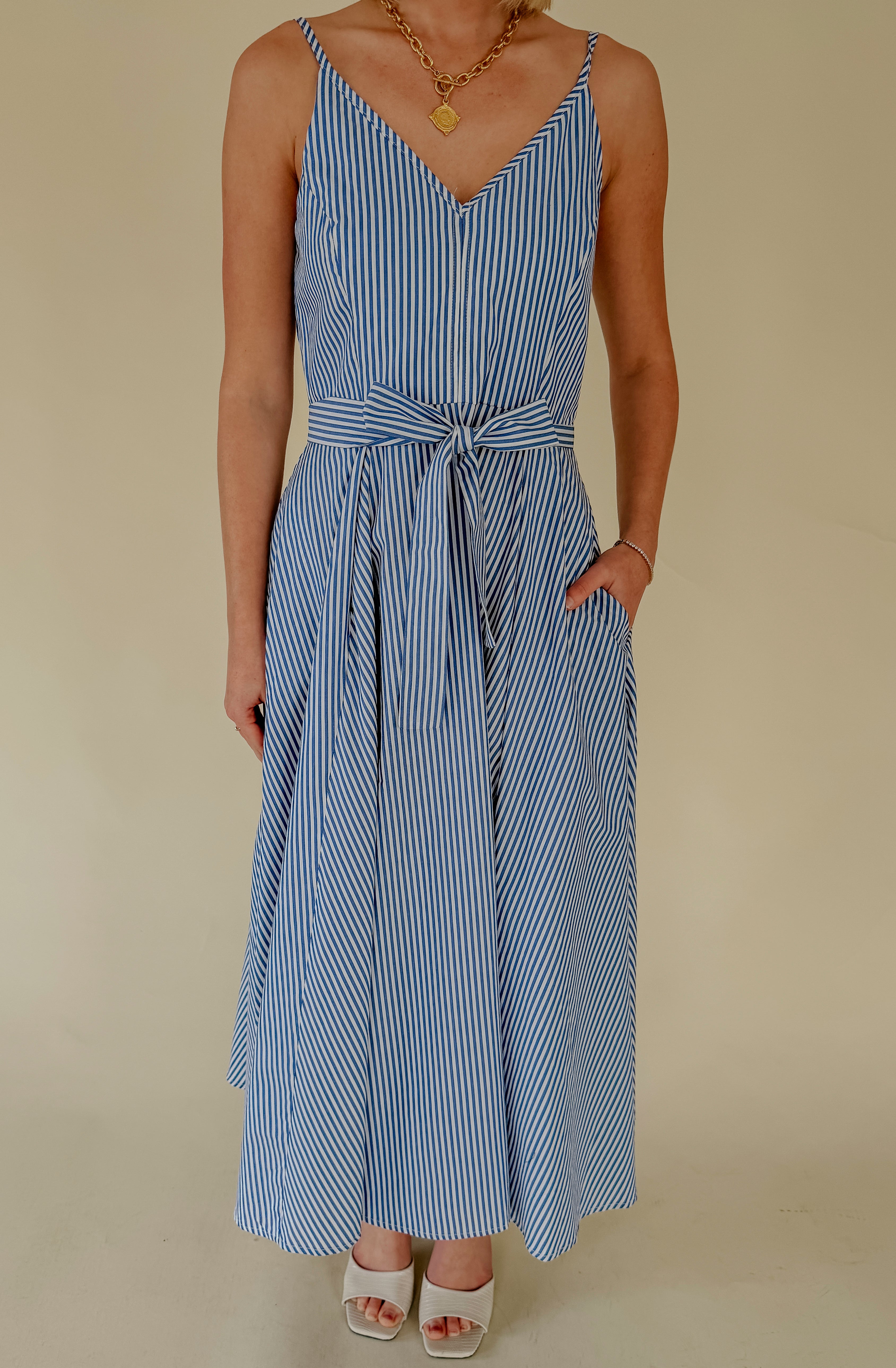 OFF THE GRID MIDI DRESS