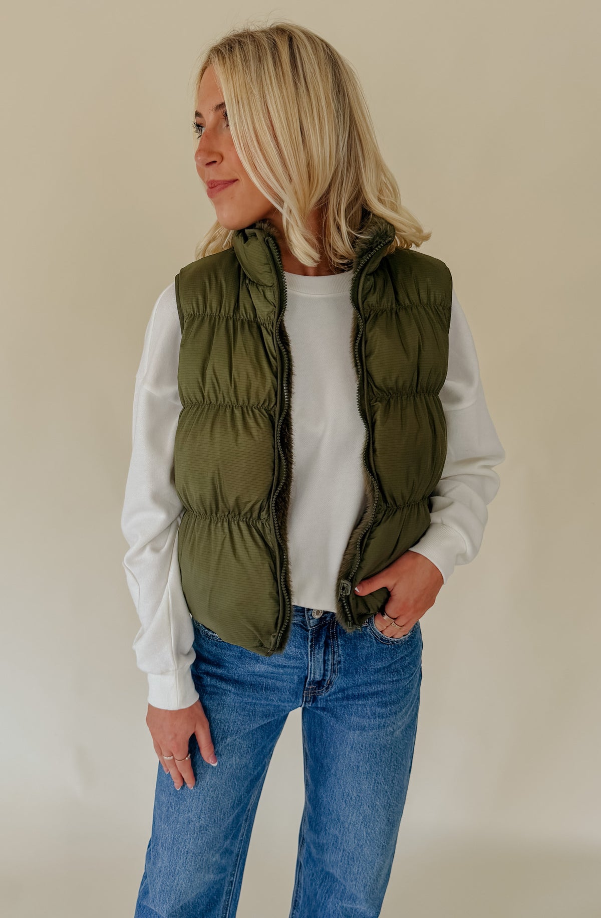 STEVE MADDEN BRADY REVERSIBLE VEST