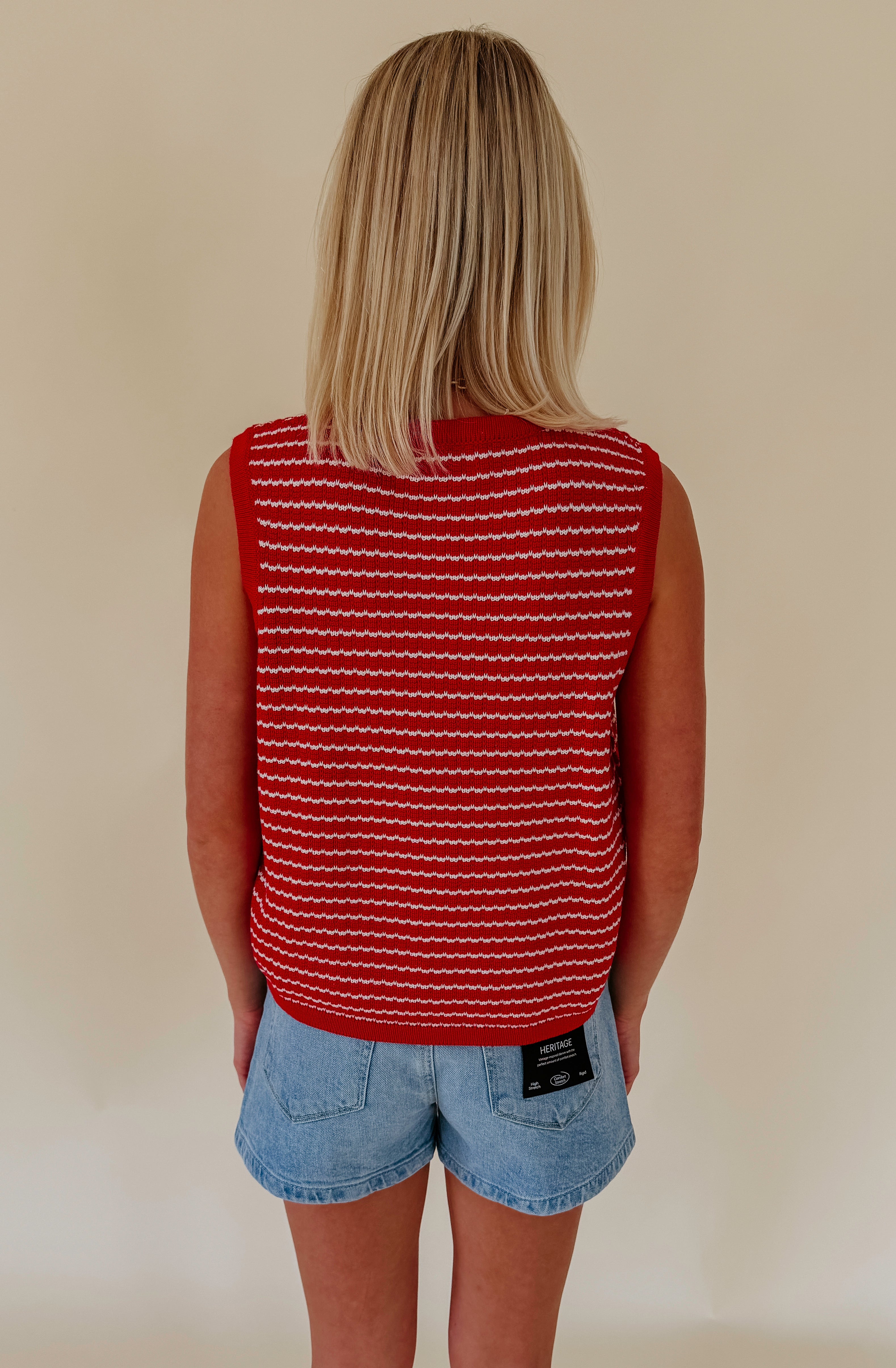 THE BRIDGET STRIPED SWEATER TANK