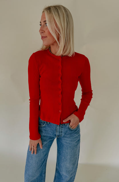 DAZE STARGAZER POINTELLE CARDIGAN