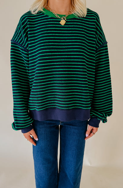 HARBORSIDE STRIPED PULLOVER