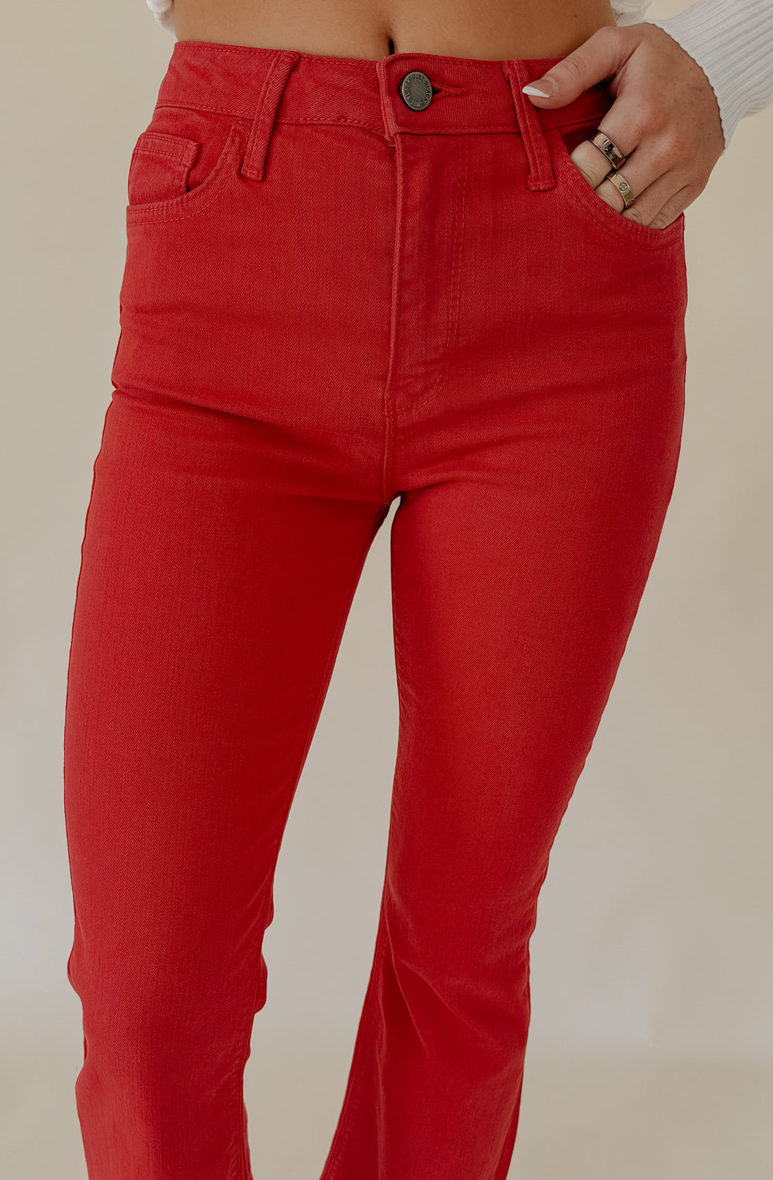 JUST BLACK VINTAGE CROP FLARE