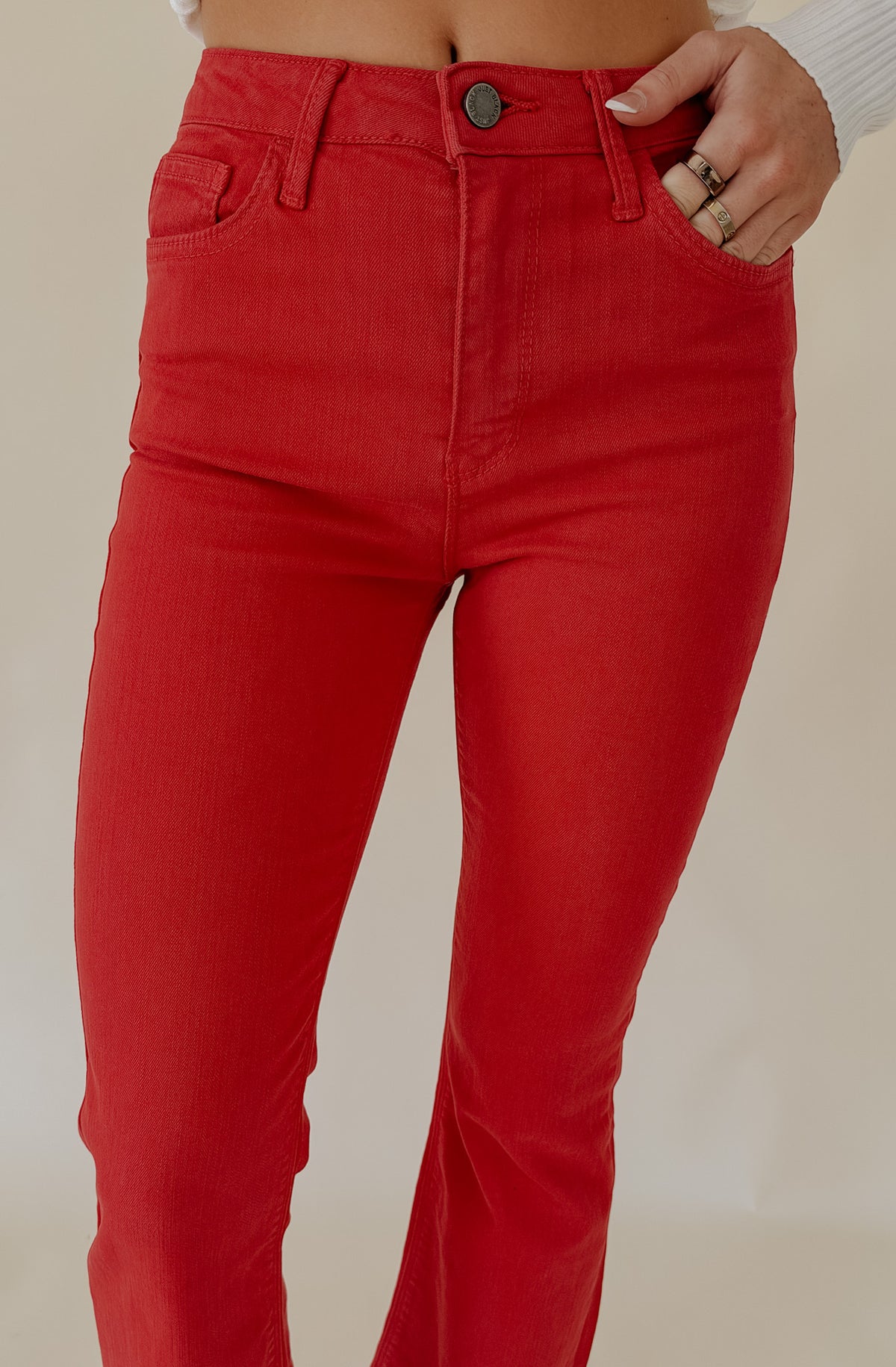 JUST BLACK VINTAGE CROP FLARE