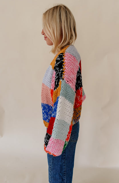 BLOCK PARTY SWEATER CARDIGAN