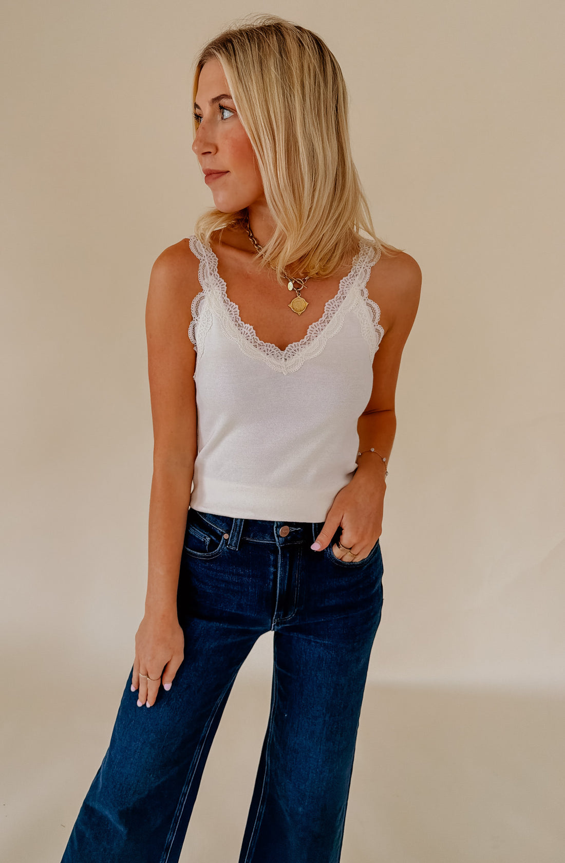 Z SUPPLY EVE LACE TANK