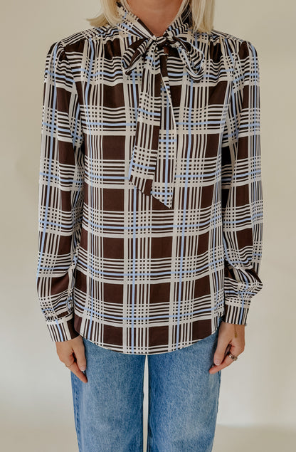 THE BAILEY TIE FRONT BLOUSE