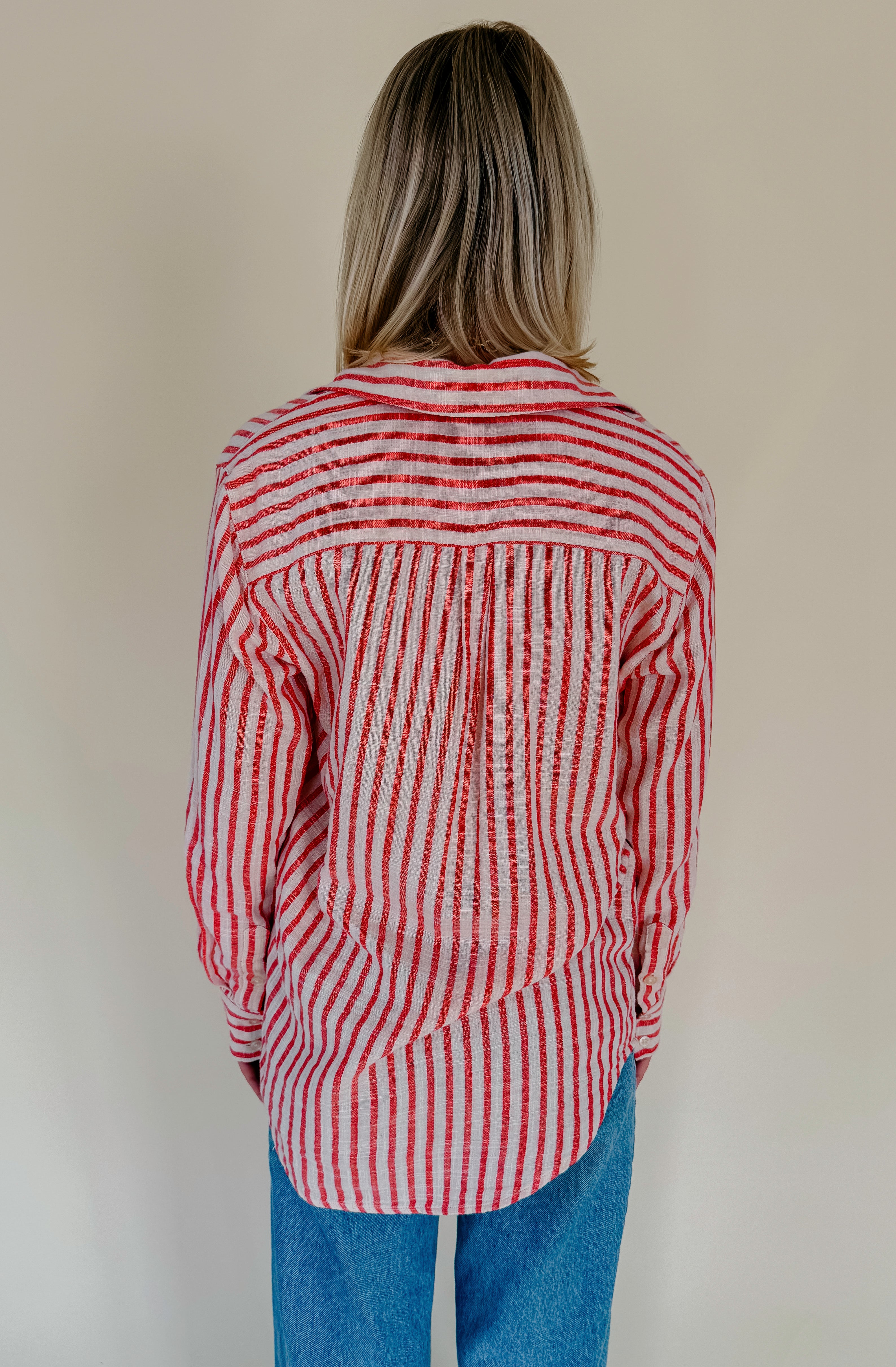 Z SUPPLY SATURDAYS STRIPE BUTTON UP