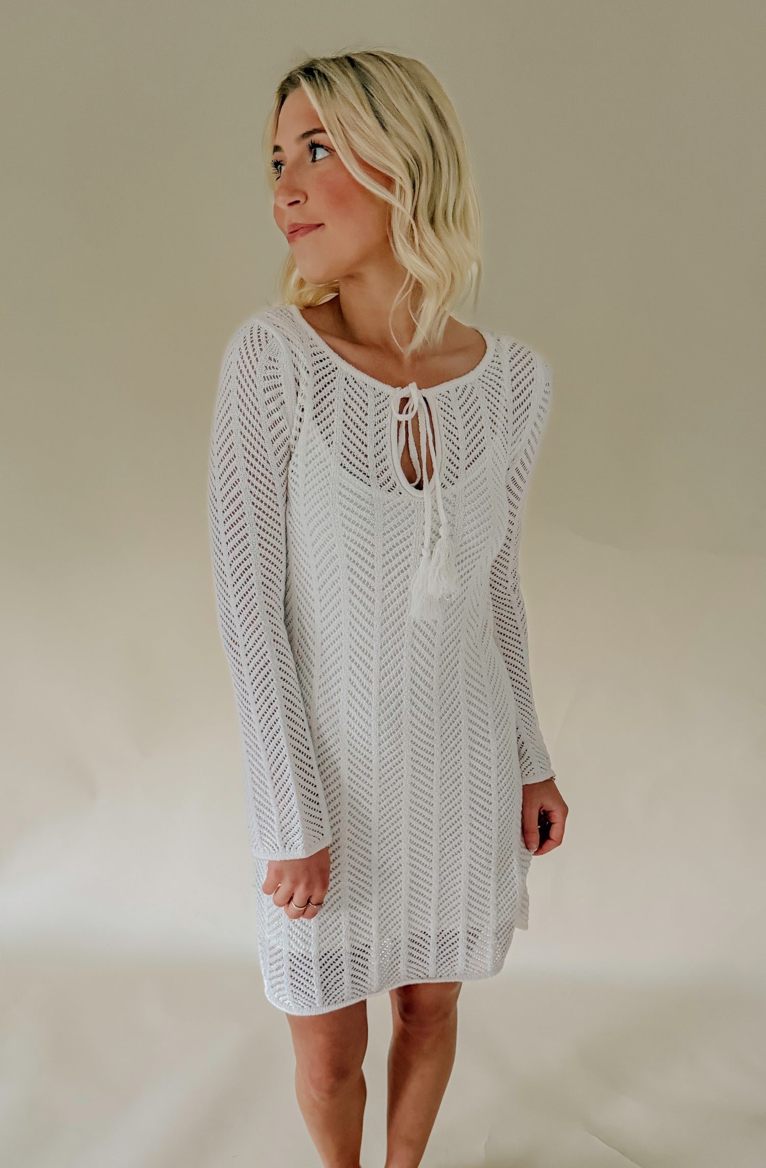 Falling Waters Crochet Dress