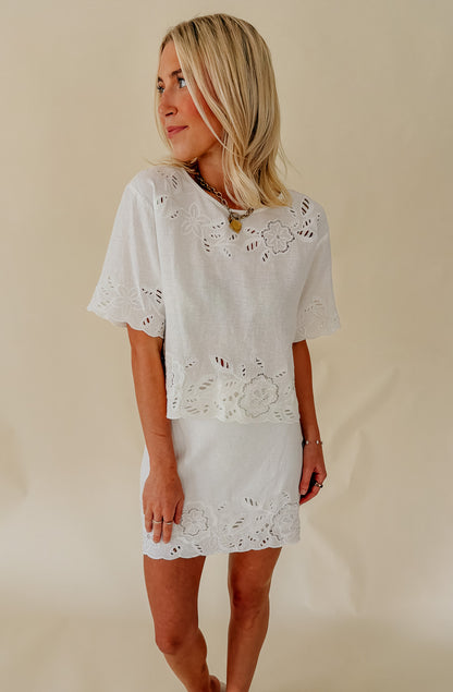 Z SUPPLY DAYA EMBROIDERED SKIRT