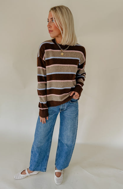DAZE CARLYLE STRIPED SWEATER
