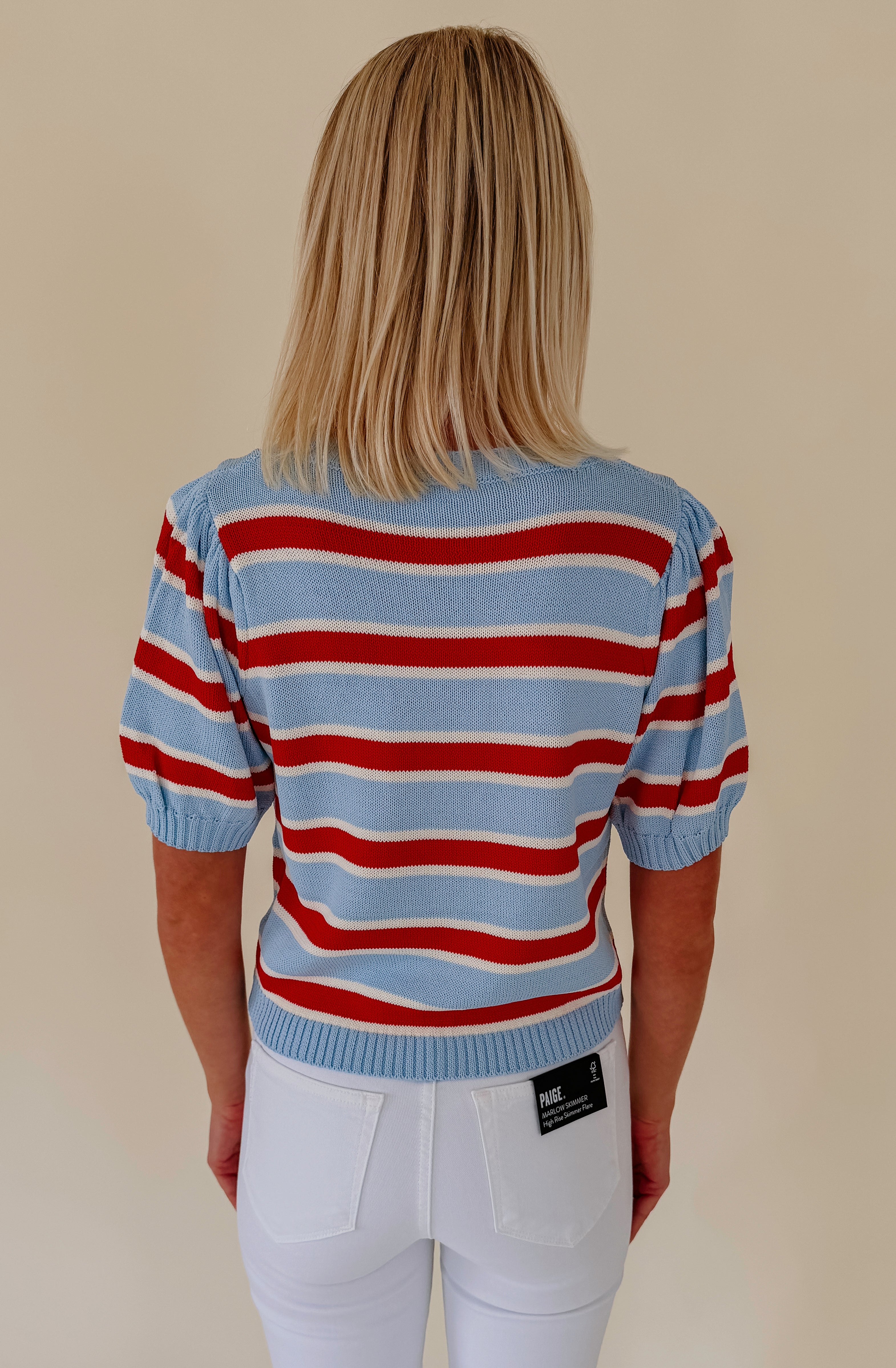 SPARKS FLY STRIPED SWEATER TEE