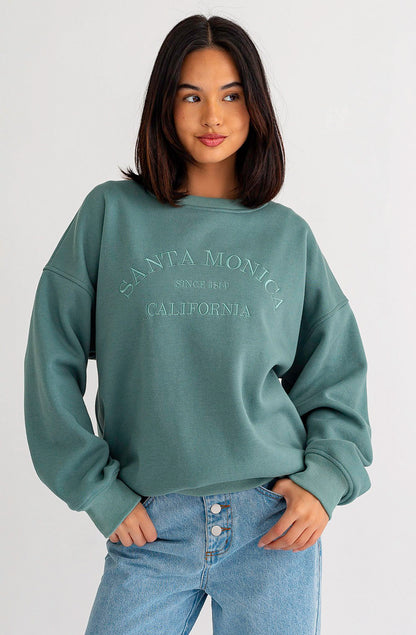 SANTA MONICA VINTAGE STYLE SWEATSHIRT