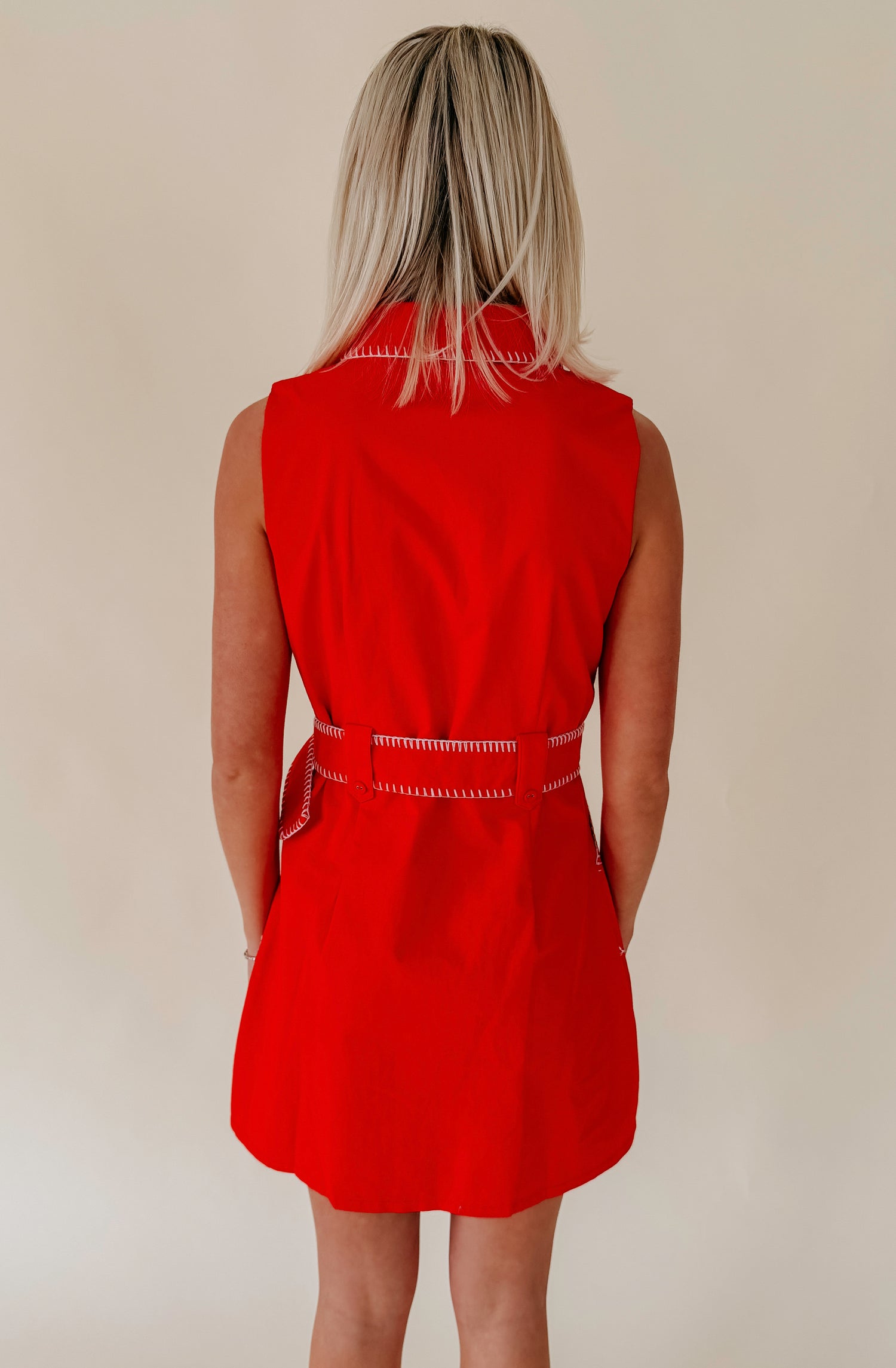 THE SCARLETT BELTED DRESS