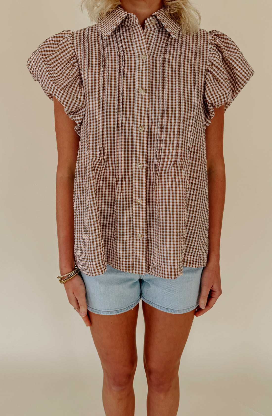 PLOT TWIST BUTTONED BLOUSE