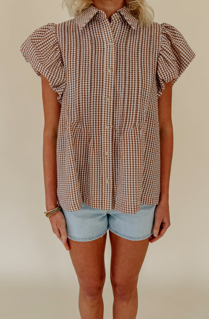 PLOT TWIST BUTTONED BLOUSE