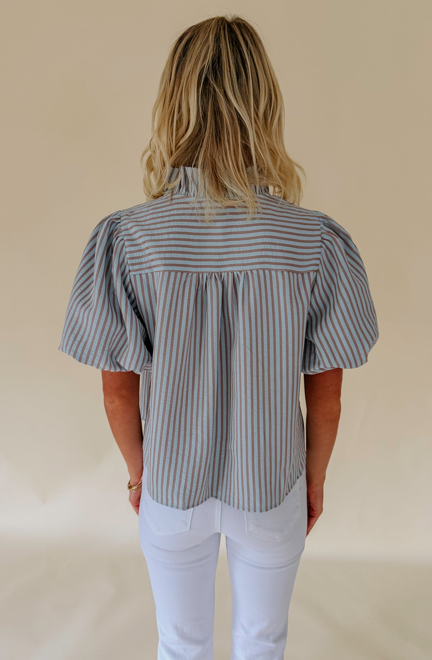 THE LAKEN STRIPED BLOUSE