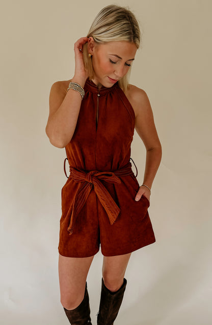 CIEBON LOUISE HALTER NECK ROMPER