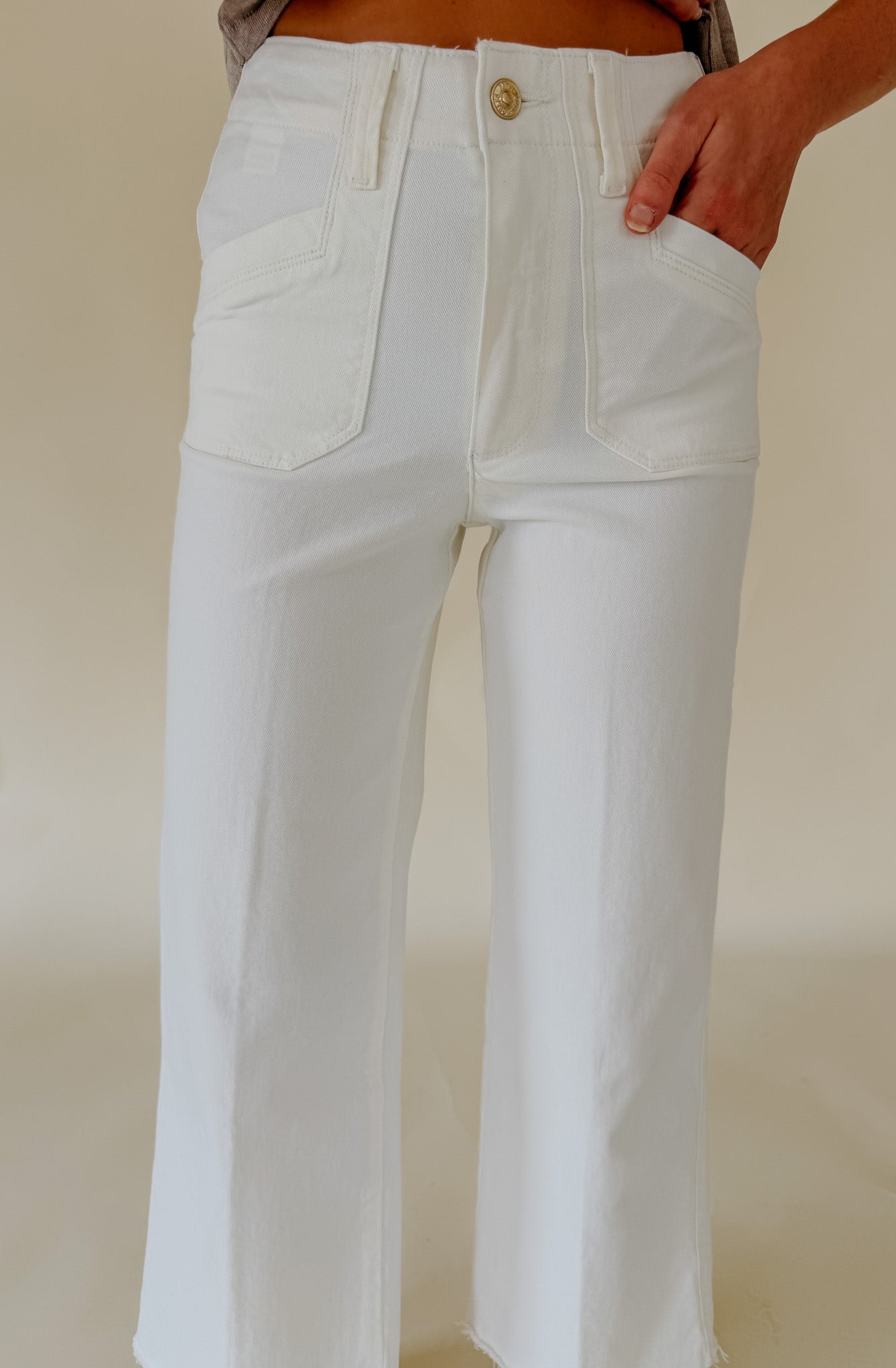 PAIGE ANESSA WELT UTILITY POCKET DENIM